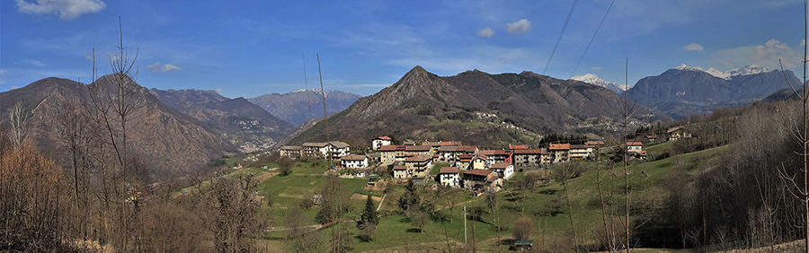 La bella contrada di Camonier (640 m) - Somendenna - Zogno